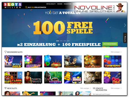 SlotsMillion Casino Startseite